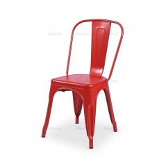 Krzesło kawiarniane PARIS inspirowane TOLIX czerwony