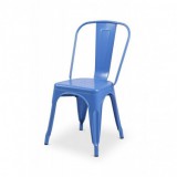 Krzesło kawiarniane PARIS inspirowane TOLIX niebieski