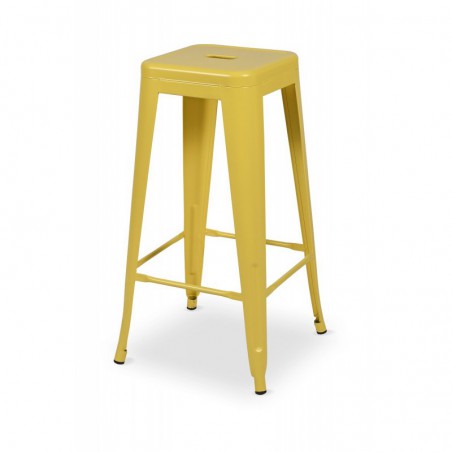 Krzesło kawiarniane PARIS inspirowane TOLIX hoker żółty
