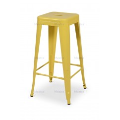 Krzesło kawiarniane PARIS inspirowane TOLIX hoker żółty