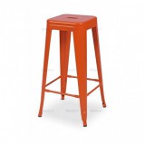Krzesło kawiarniane PARIS inspirowane TOLIX hoker pomarańczowy