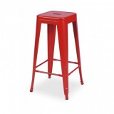Krzesło kawiarniane PARIS inspirowane TOLIX hoker czerwony