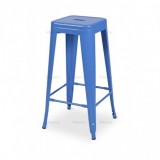 Krzesło kawiarniane PARIS inspirowane TOLIX hoker niebieski