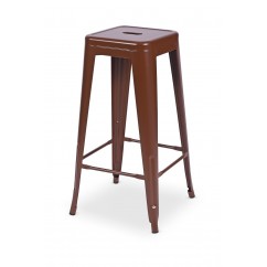 Krzesło kawiarniane PARIS inspirowane TOLIX hoker brązowy