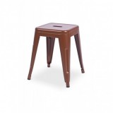 Krzesło kawiarniane PARIS inspirowane TOLIX taboret brązowy