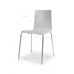 Krzesło sklejka LUNGO CR dąb bielony
