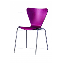 Krzesło sklejka MOCHA CR bordo