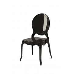 Krzesło dla pary młodej MEDALION czarne