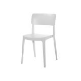 Krzesło kawiarniane VENTURA białe