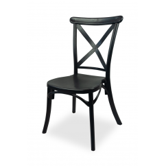 Krzesło ślubne CROSS-BACK FIORINI czarne