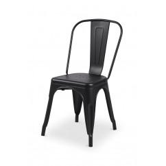 Krzesło kawiarniane PARIS inspirowane TOLIX czarny
