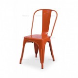 Krzesło kawiarniane PARIS inspirowane TOLIX pomarańczowy